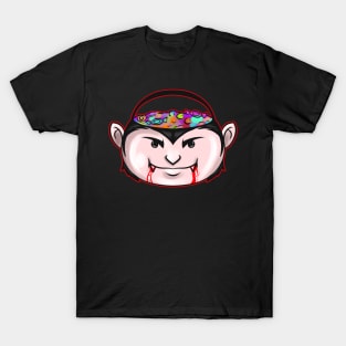 Sweets Bucket Scary Vampire Collecting On Halloween T-Shirt